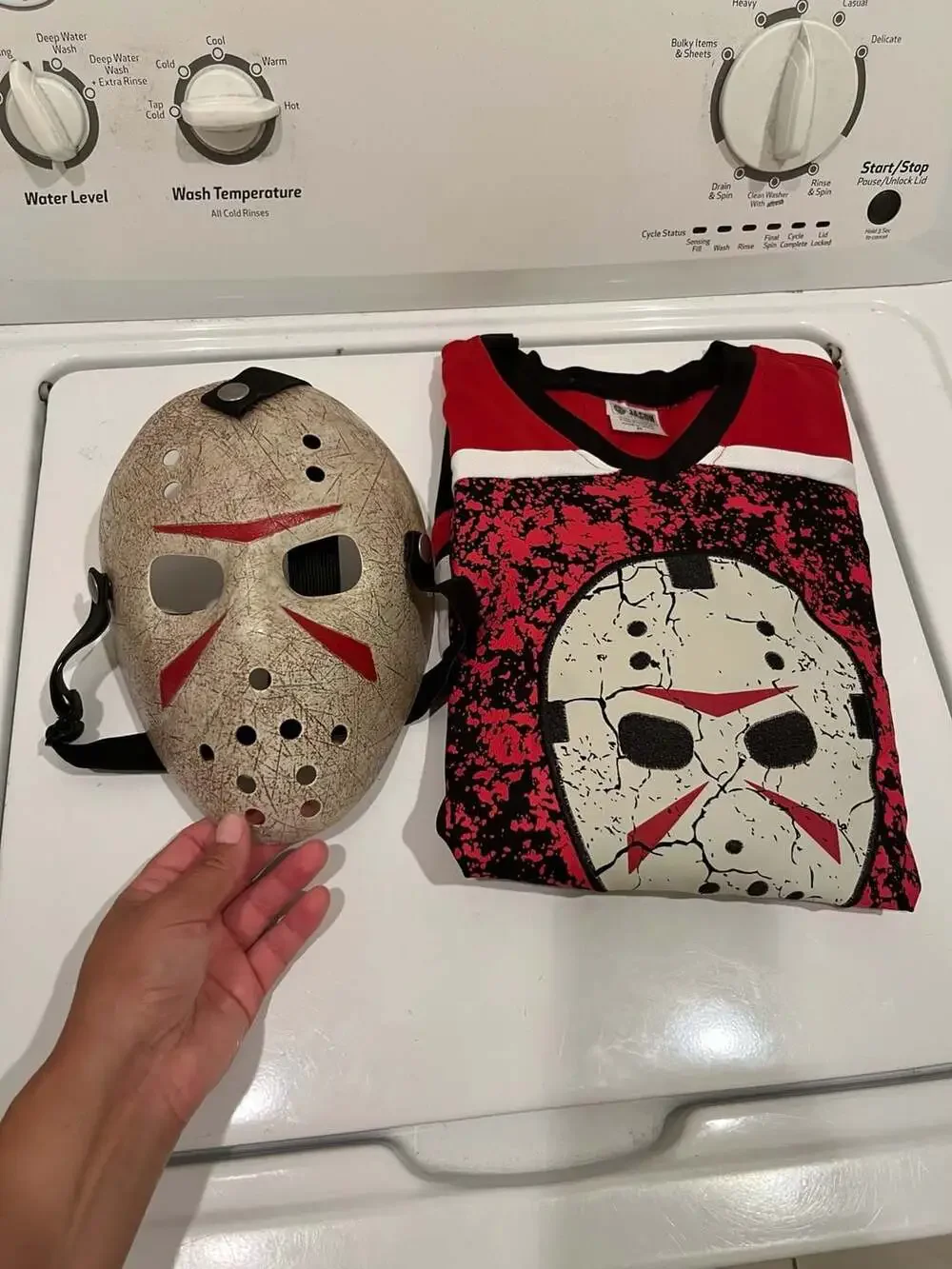 Kids Jason Voorhees Jersey and Mask Costume Kit - Friday the 13th -